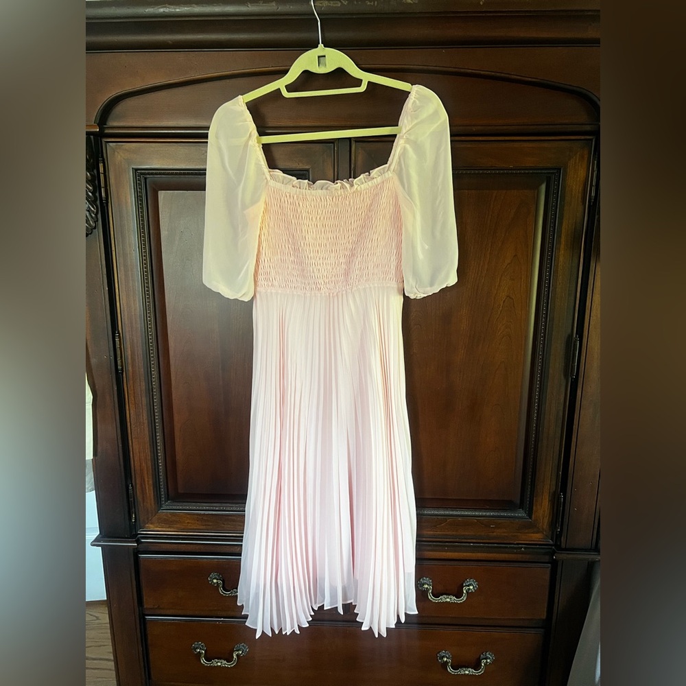 BCBG Light Pink Midi Dress